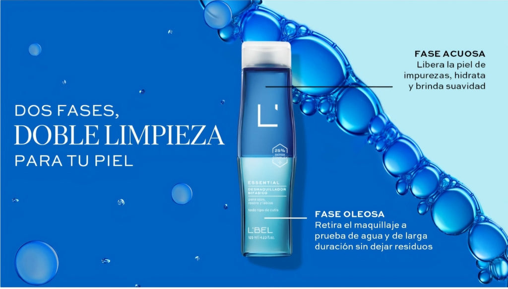 Loción Desmaquillante Bifásica Remueve Maquillaje Prueba de Agua 45 ml - widetienda